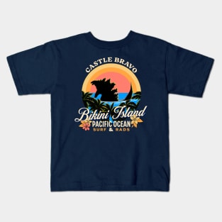 Bikini Island, Surf and Rads. Kids T-Shirt